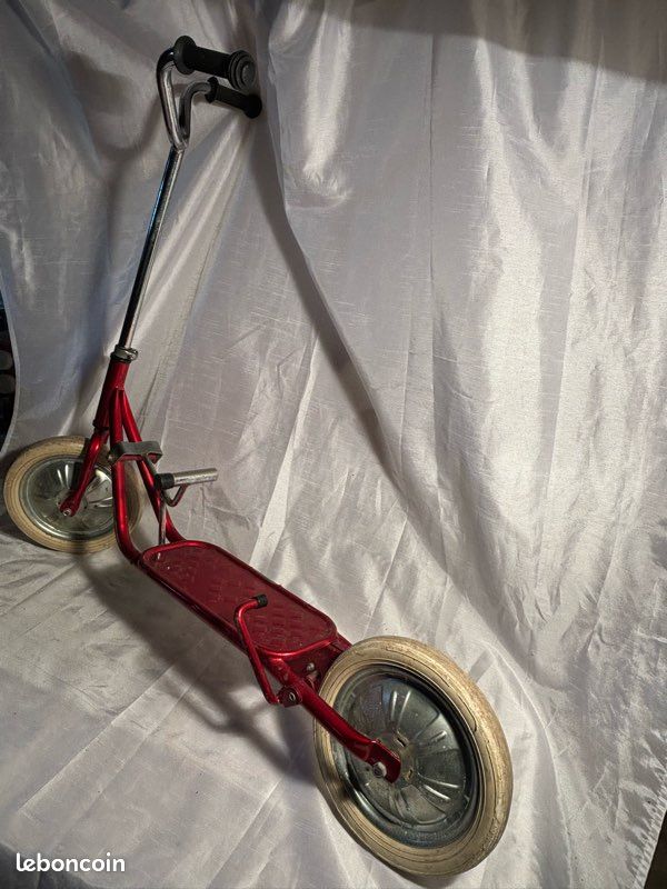 Lot Trottinette Ancienne – Années 1940/50 – Marque Clec – Pièce Vintage