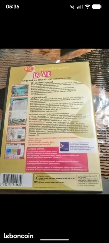 Jeu pc la vie, je découvre & j'apprends. Entre 9 et 12 ans (image 2)
