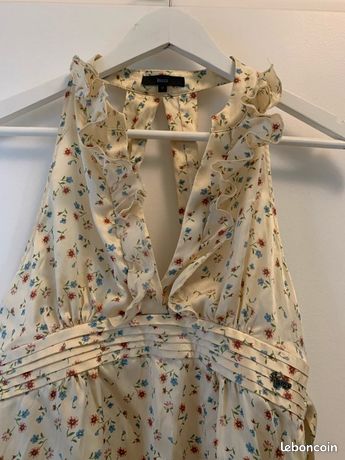 Robe En Jean Denim - Taille 36 (équivalent S), Longueur Mi-mollet, Noir - Occasion Très Bon état
