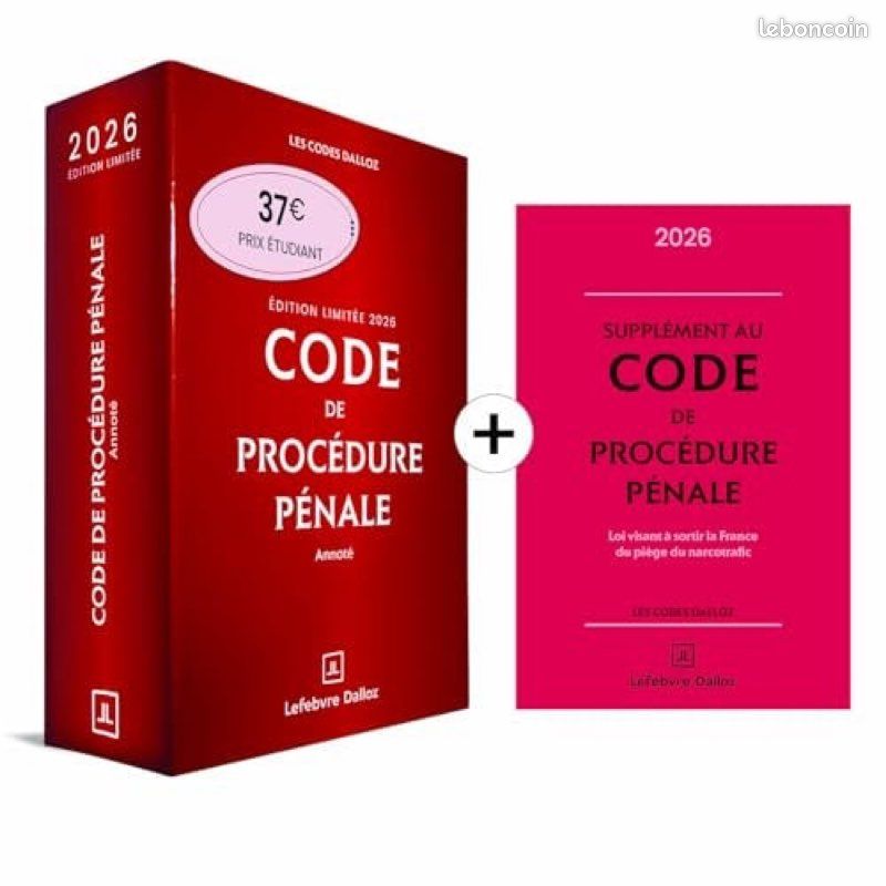 Code de procédure pénal 2026 (image 1)