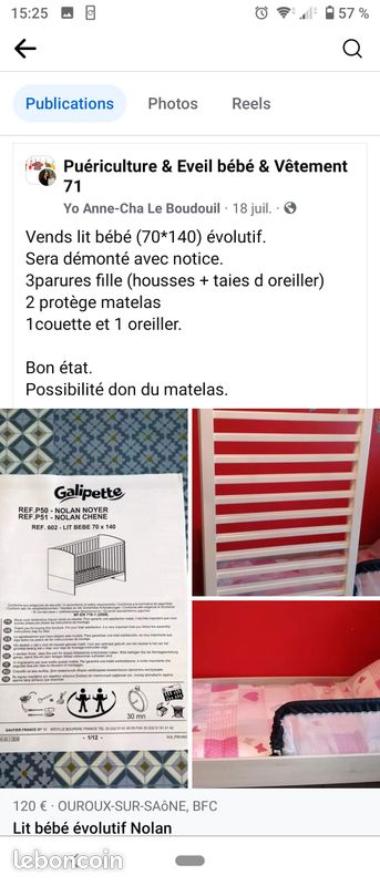 Lit évolutif bébé (image 1)
