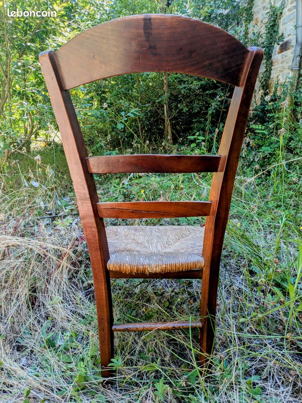 Belle chaise de Nourrice en bois fin XIX siècle (image 3)