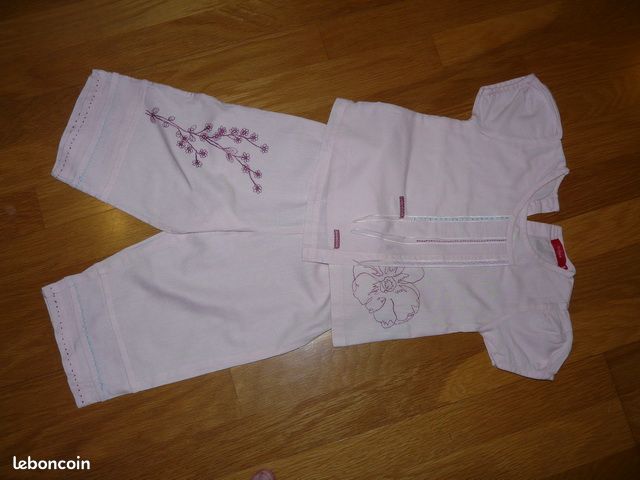 Ensemble T-shirt et pantalon fille 18 mois TISSAIA (vero68) (image 1)