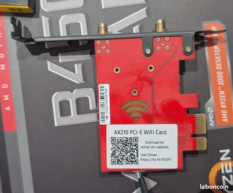 LOT ddr4 16go, Ryzen 5 3600, Carte mère B450M, Carte wifi (image 10)