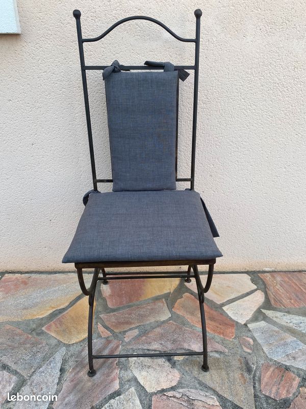 Chaises fer forgé lot de 4 (image 4)