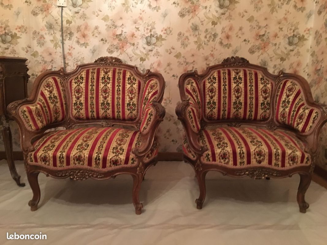 Chambre complète style Louis XV du 19e siècle (image 2)