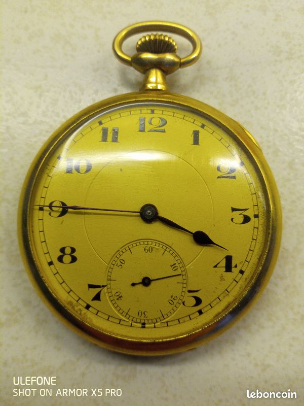 ANCIENNE CHAINE MONTRE Gousset Plaqué Or 1900 À Restaurer EUR 25,00 - FR
