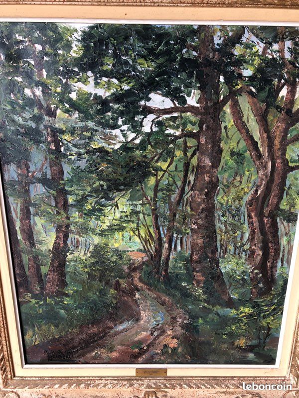 Tableau huile Ecole de Barbizon (image 2)