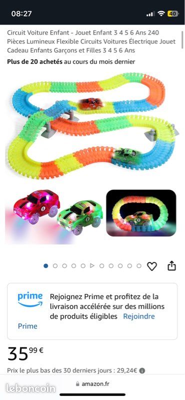 Circuit Voiture Enfant Jouet Enfant Ans 240 Pièces - Main Image