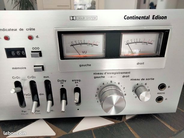Platine Cassette Continental Edison LE 9068 – Hi-Fi – Dorée – Occasion