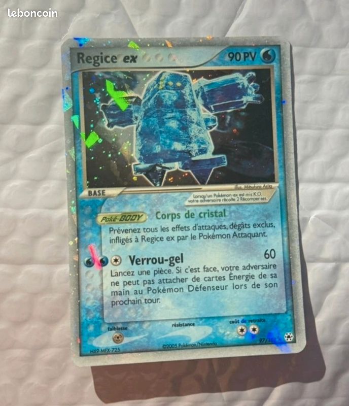 regice ex pokemon card Pokemon EX Hidden Legends Ultra Rare Card main image 0