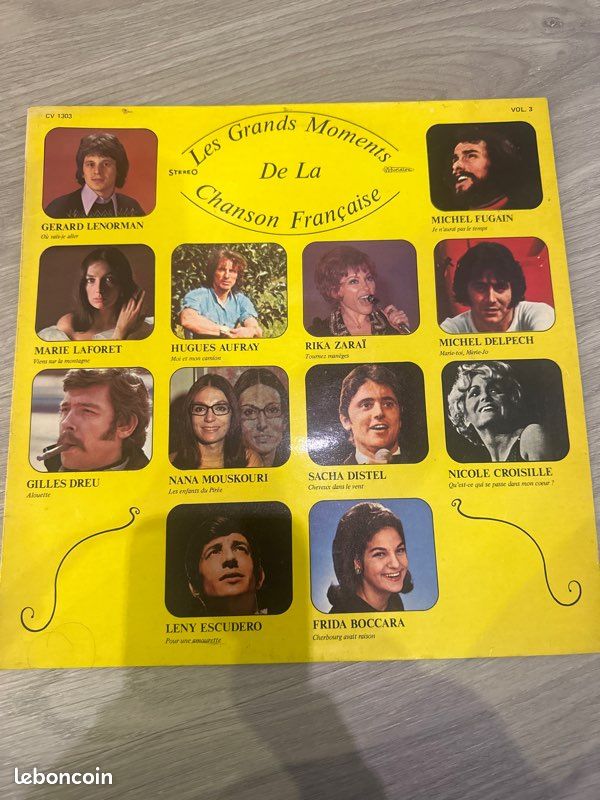Vinyle 33t grand moment chanson française (image 1)