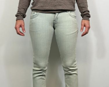 Jean Slim Vert Roxy - Taille 34 - Occasion Très Bon état (comme Neuf)