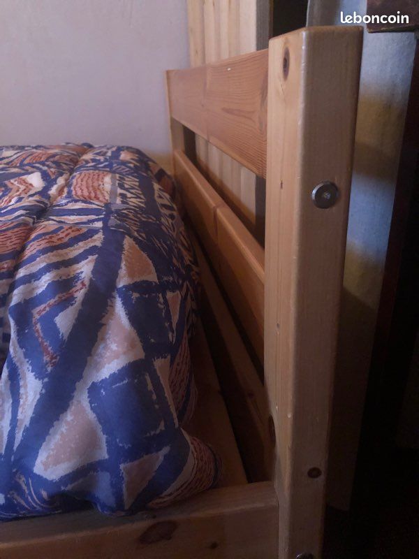 2 lits 80*200 en bois (image 3)