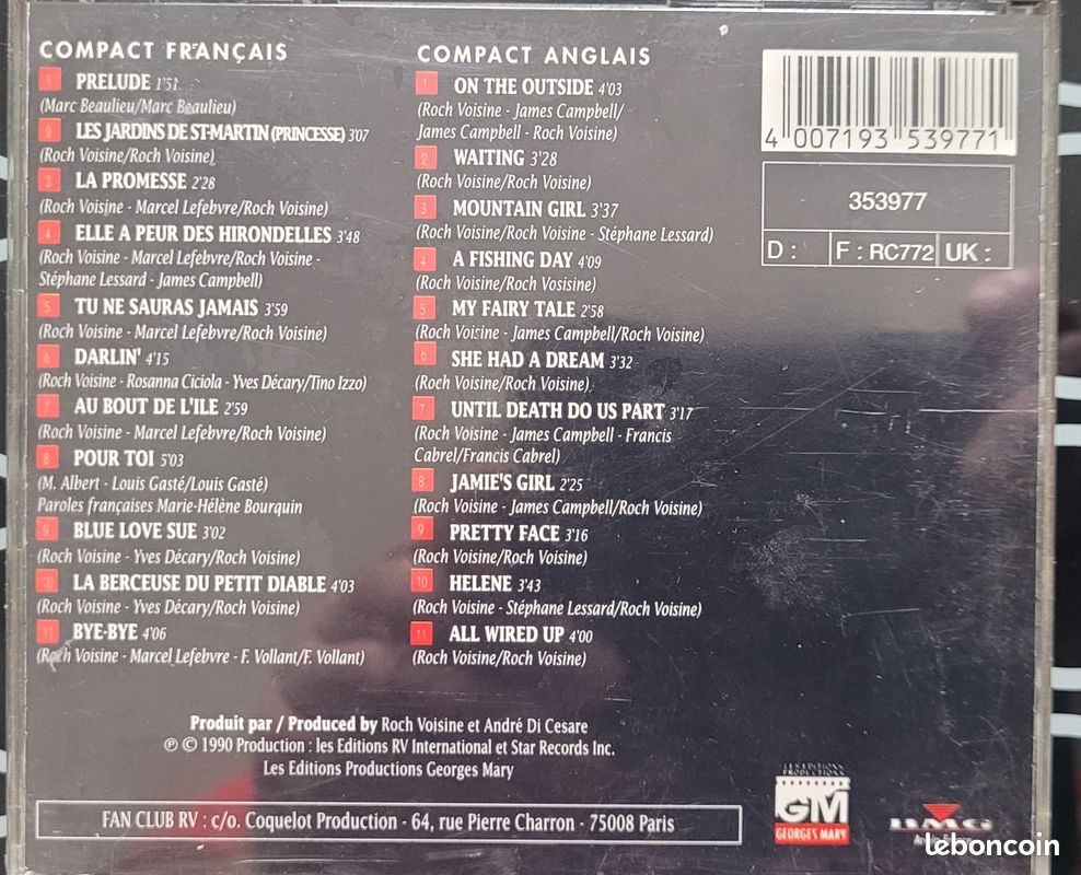 Coffret 2 cd rock voisine (image 2)