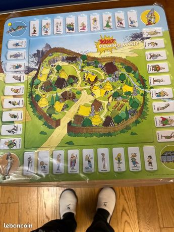Jeu de société Dominos ASTERIX plateau métal sac boîte