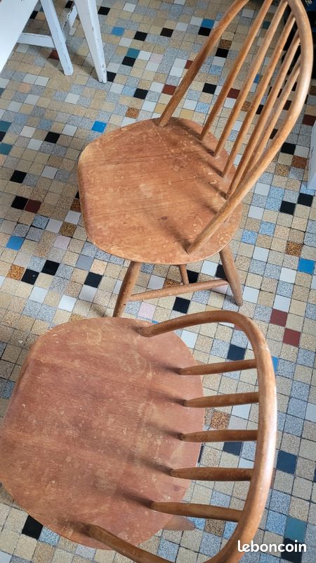 Chaises vintage années 60 (image 2)