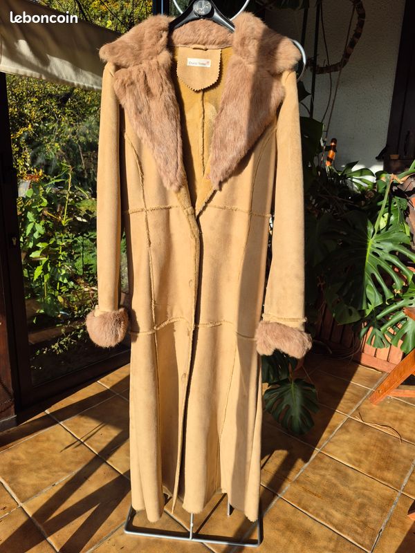 Veste Fausse Fourrure CHANTAL ROSNER Taille 36/38 - Lavable En Machine - Occasion Très Bon état