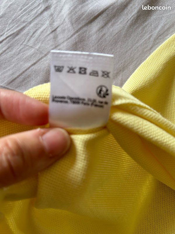 Polo Lacoste jaune garçon (image 7)