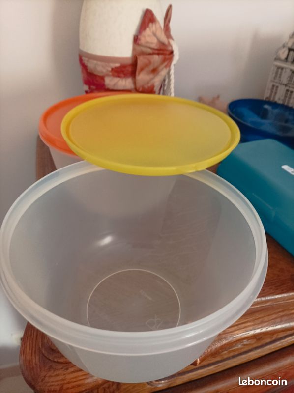 Lot de 3 Bol/saladier mini-max de chez Tupperware - Arts de la table