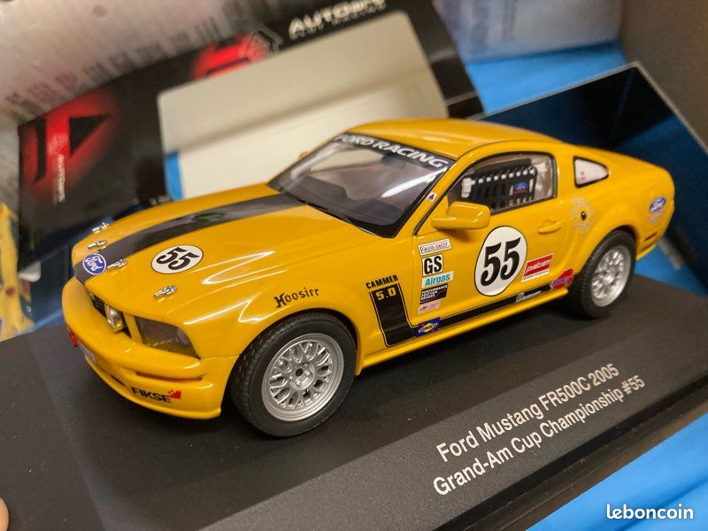 Ford mustang fr500c 2005 gt autoart 1/24 slot car racing (image 9)