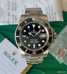 Rolex Submariner 116610LN 2019 Full Set révisée Bianchi Marseille montre automatique homme luxe plongée Oyster acier cadran noir lunette céramique boîte papiers maillons étanchéité (image 2)