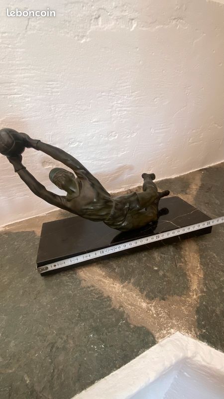 Trophée Goal régule - socle en marbre (image 4)