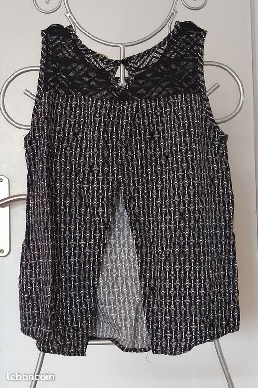 Haut noir fille - 12 ans (image 2)