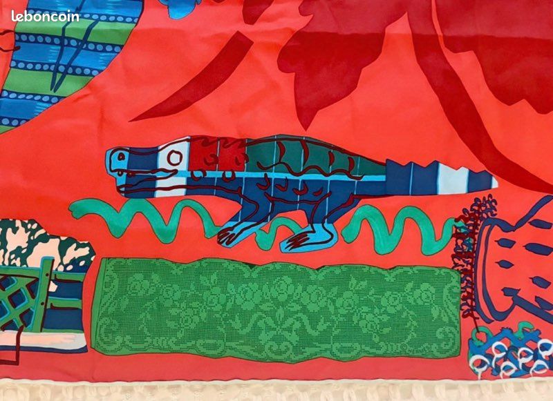 Carré en soie Hermès - Bela Silva Maison des oiseaux parleurs (image 9)