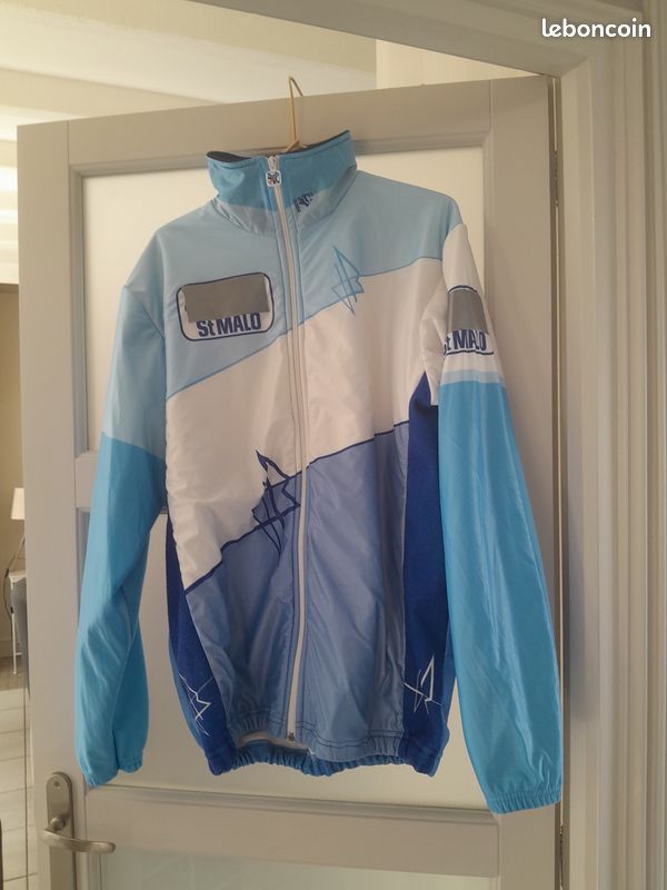 Veste coupe vent doublée pour cycliste (image 1)