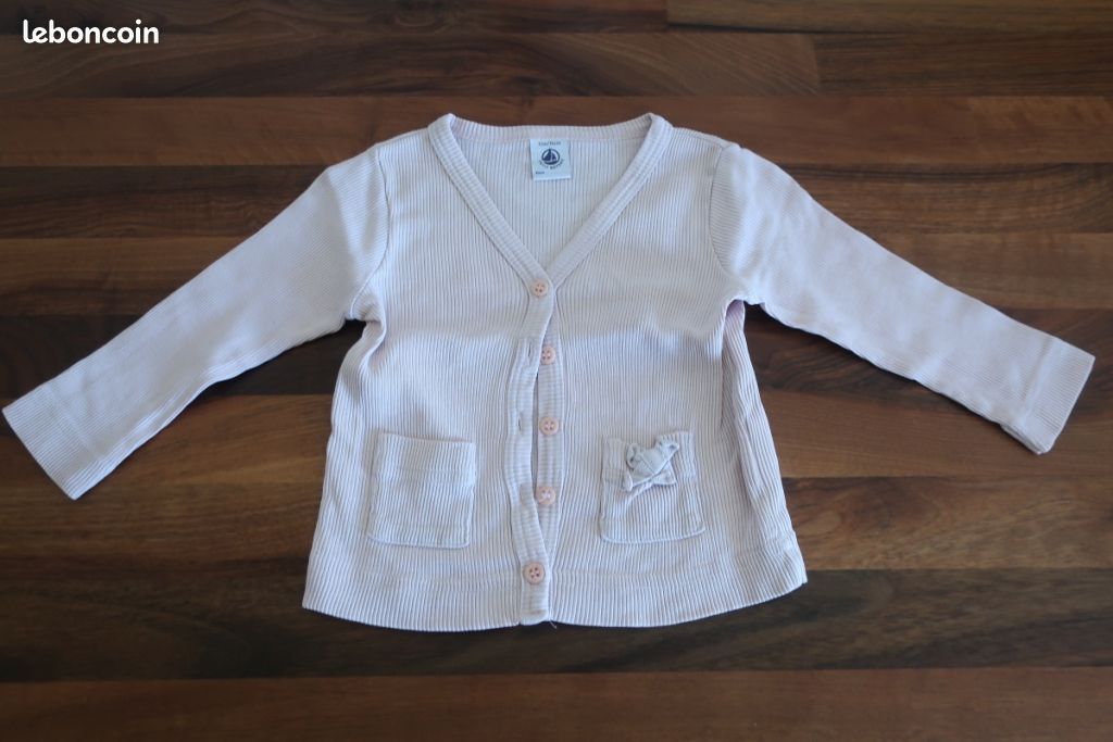 Gilet Petit Bateau 12 mois fille (image 1)
