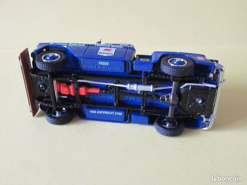 Chevrolet 3100 Pick-up 1956 – Matchbox Collectibles 1/43, Mobilglas, Bleu, En Boîte