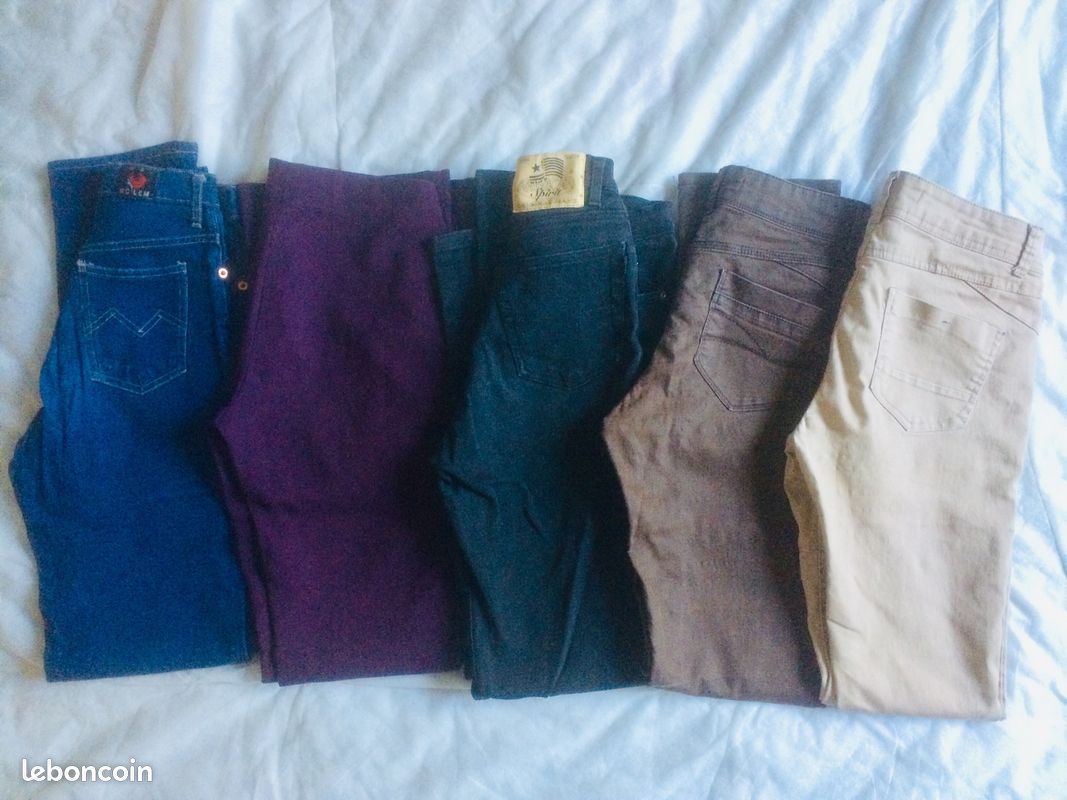 Lot pantalons et pantacourt femme T.36 * joyce (image 1)