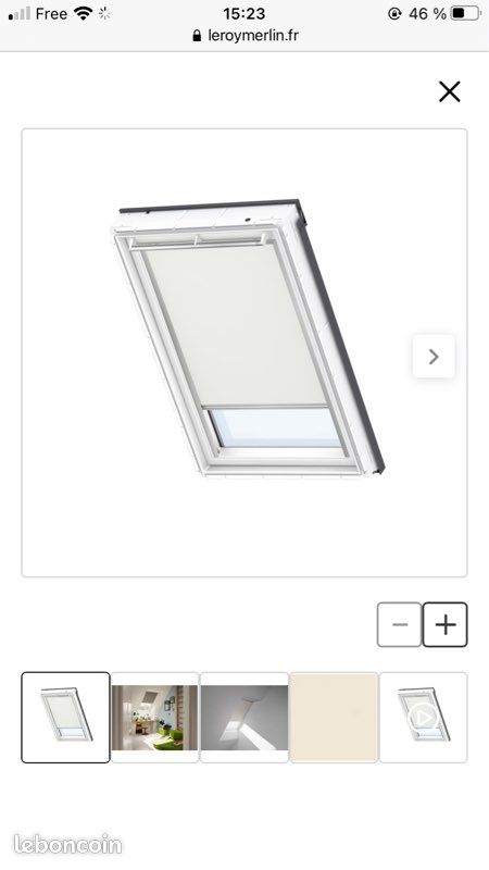 Store occultant VELUX beige (image 4)
