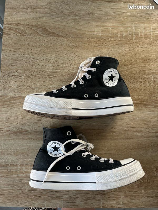 Converse Sneakers Converse Noire Haute 39 Converse Noir Haute