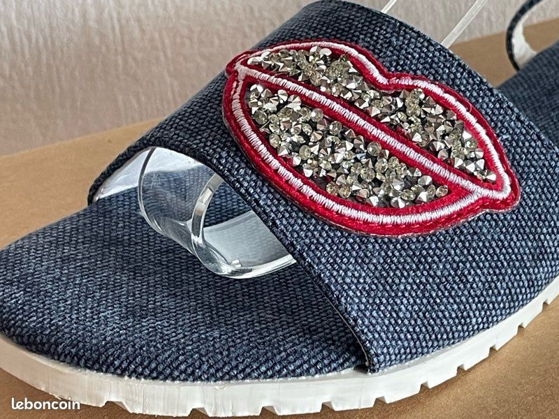 Sandales Bata denim - P39 - neuves (image 3)