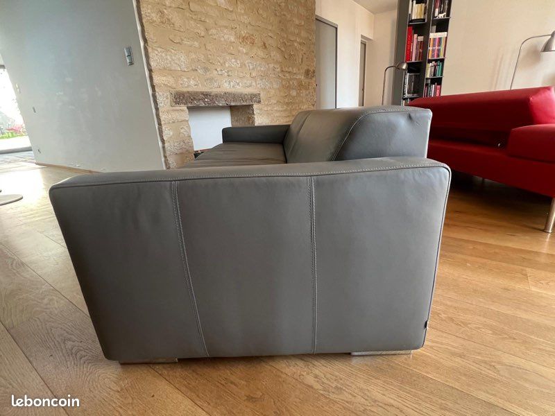 Canapé cuir contemporain 3 places (image 9)