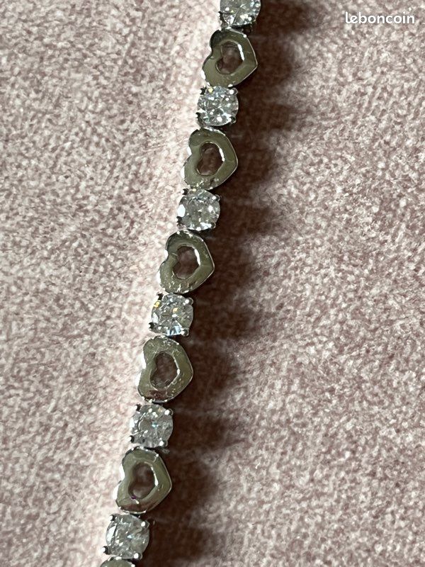 Bracelet strass et cœurs neuf (image 4)