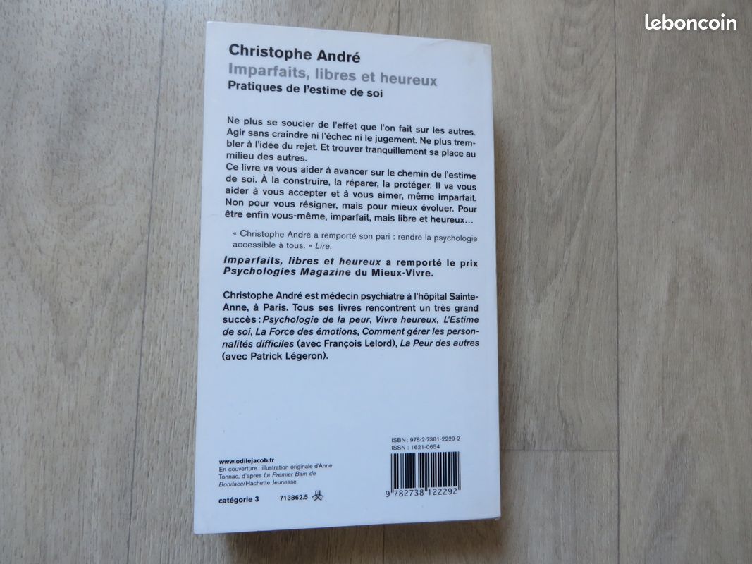 Livre Christophe André-Imparfaits, libres et heureux : Pratiques de l'estime de soi (image 2)