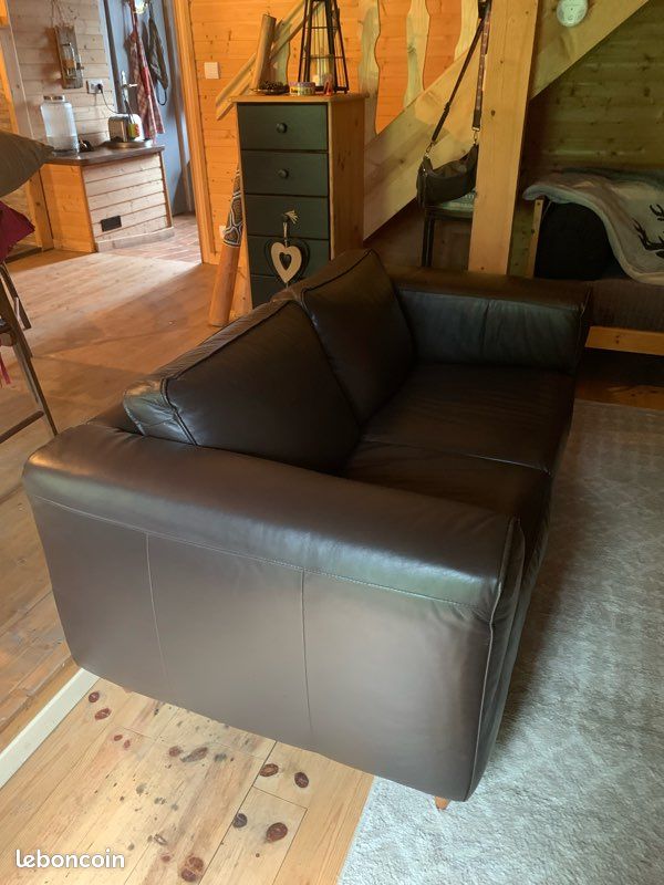 Canapé cuir (image 1)