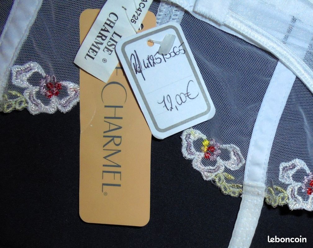 Porte-jarretelles blanc taille M pour femme