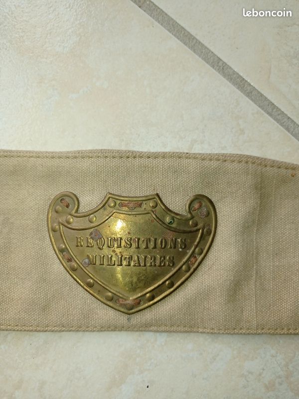 Militaria - Ancien brassard Réquisitions Militaires - WW1-WW2 (image 2)