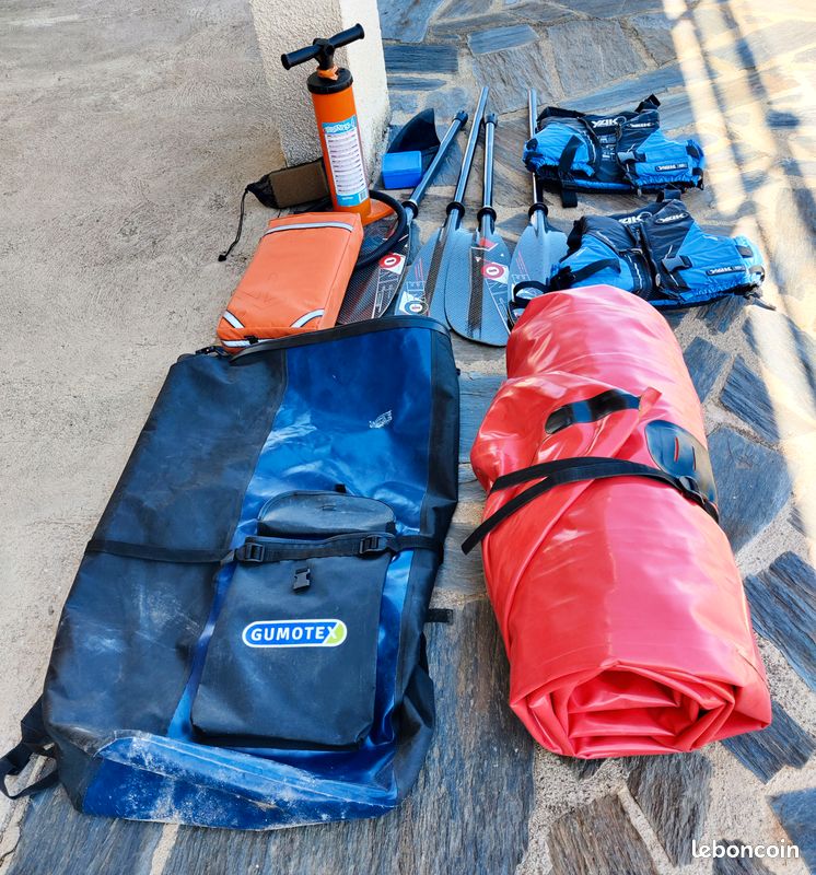 Kayak de mer Sea-Wave 2/3 places+2pagaies+2gilets+paddle fload+gonfleur (image 2)