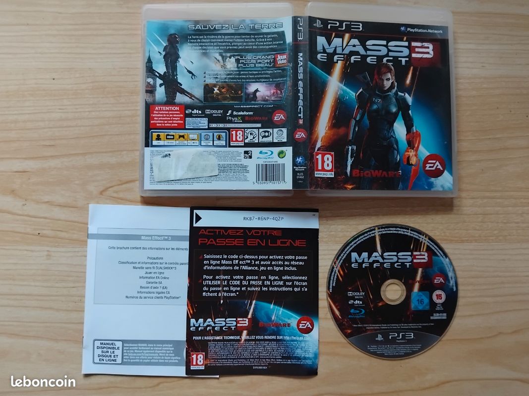 Mass Effect Trilogy PlayStation 3 complet | Coffret original BioWare EA