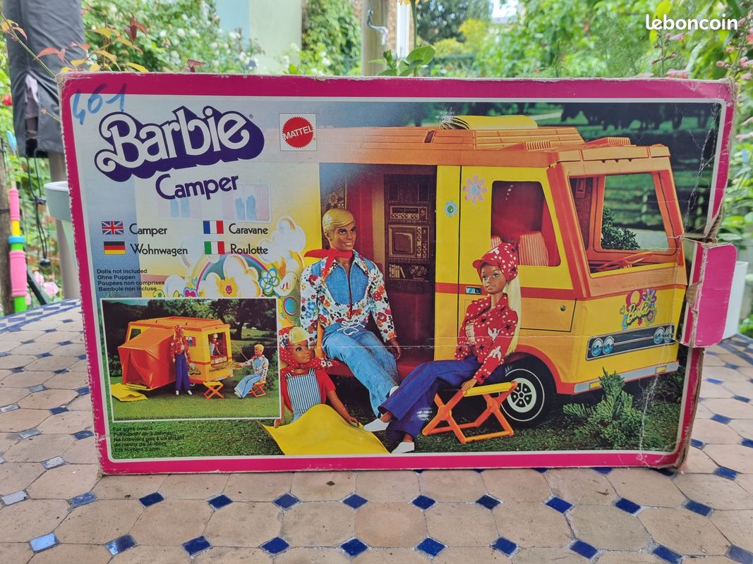 RARE CAMPING CAR Country Camper BARBIE Vintage Année 1970. Philippines