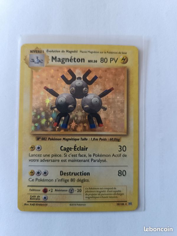 magneton pokemon card 2016 - (38/108) - XY Evolutions [1L] Sonicboom (20) Dont apply Weakness and Resistance for this attack Magneton [Reverse Holo] #38 Prices