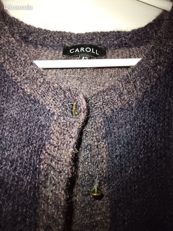 Très beau gilet en mohair, marque Caroll, taille 42 (image 2)