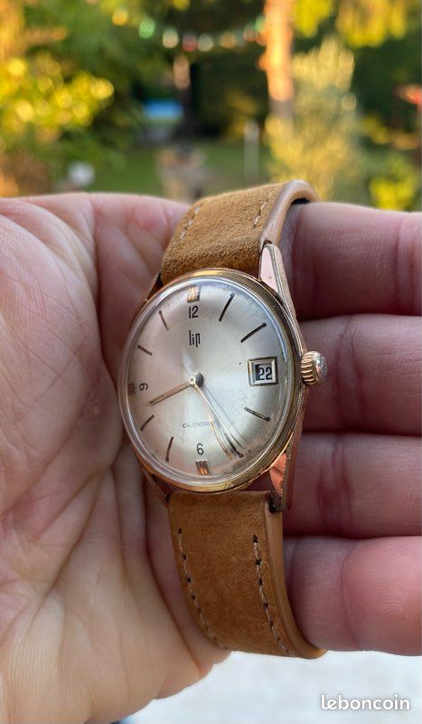 Montre Mécanique Vintage LIP Des Années 1960 - Boîtier Plaqué Or - Occasion