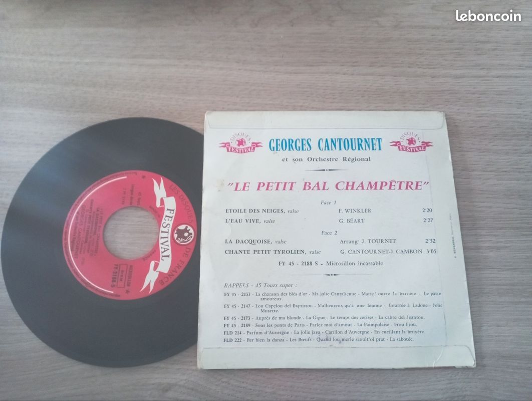 45 tours George cantournet (image 2)