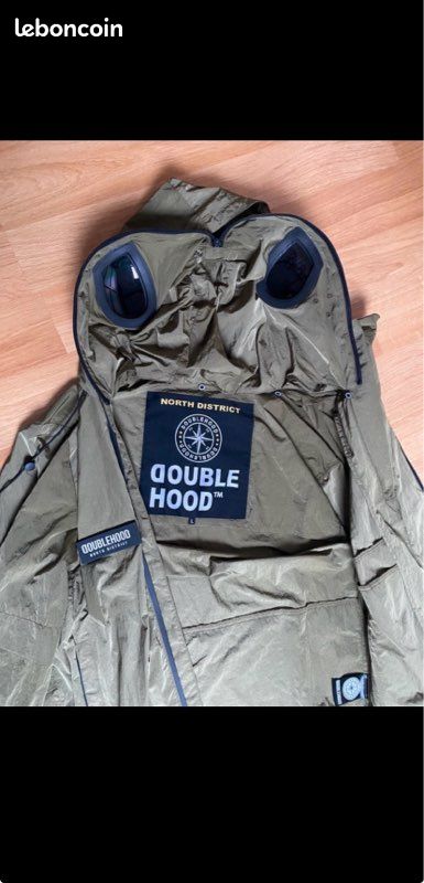 Veste doublehood kaki (image 2)